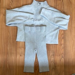 Lunya pull over and bike shorts